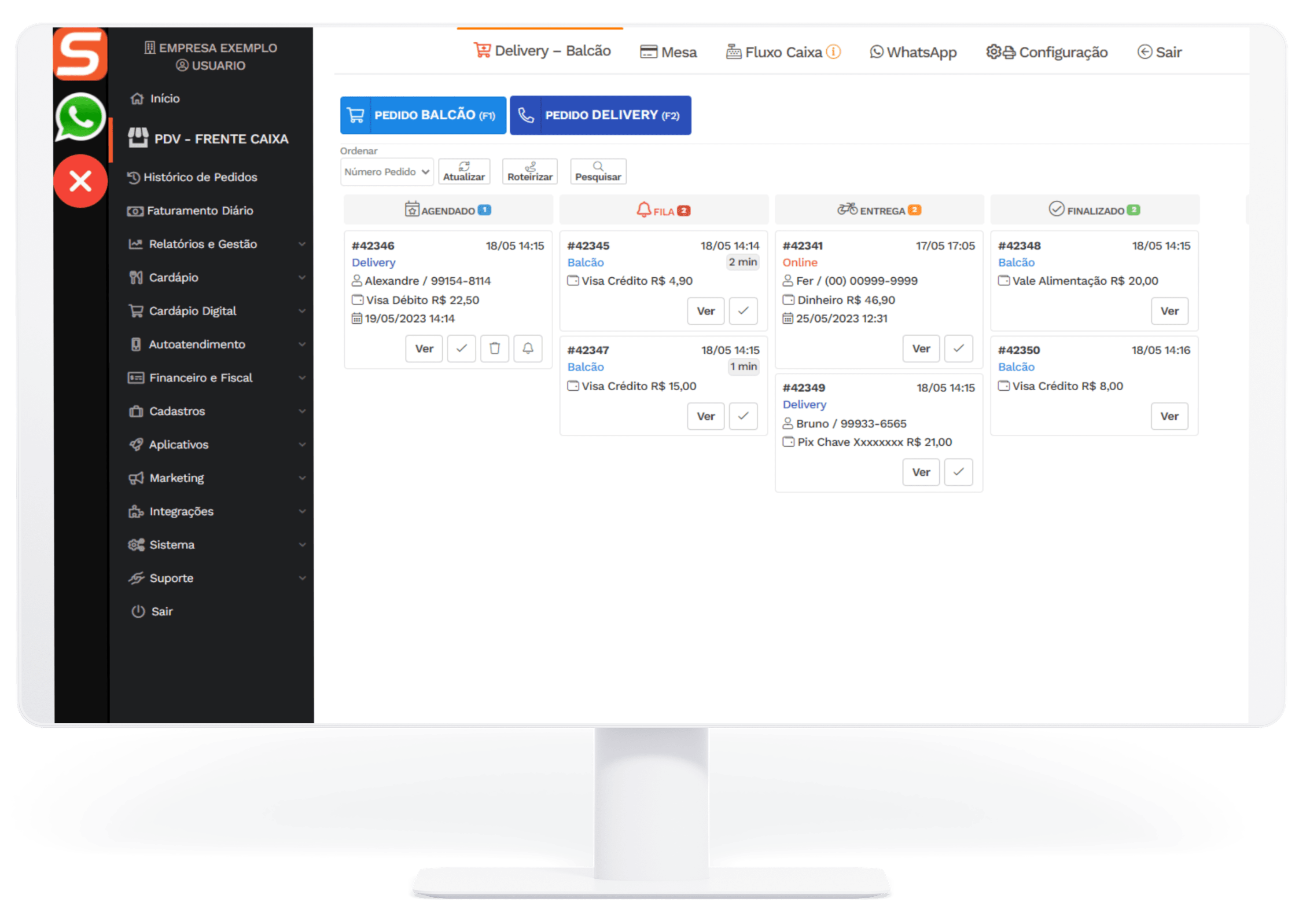 Sisfood Desktop WhatsApp - Interface 1