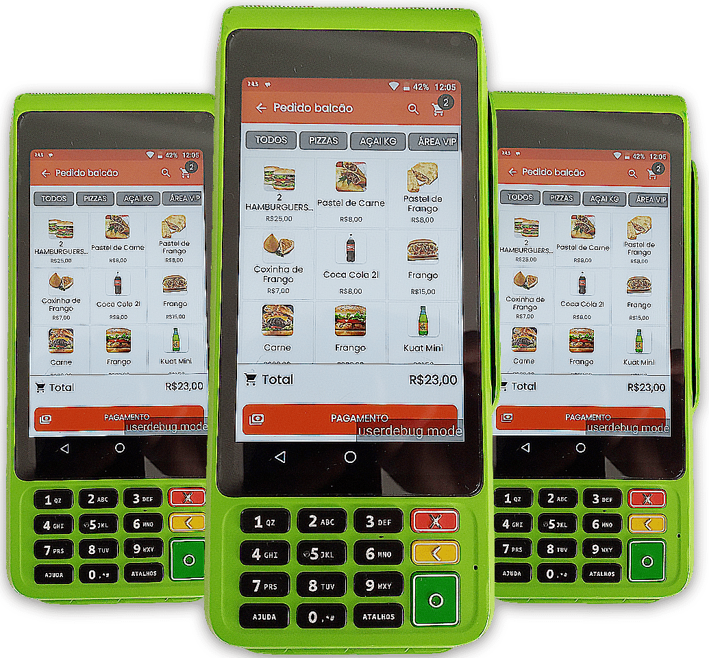 Sistema PDV integrado com máquinas de cartão Stone, Cielo e PagBank
